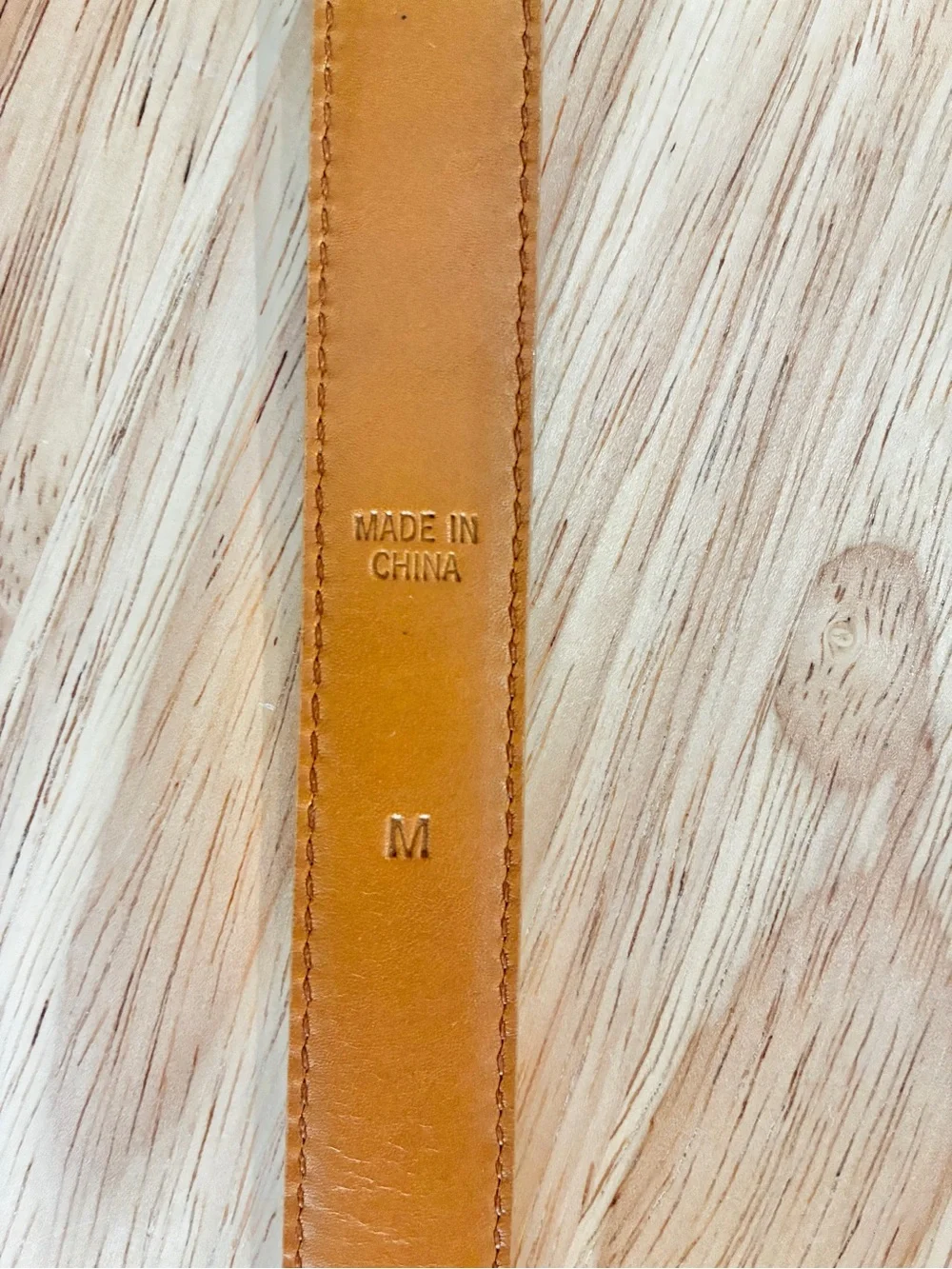 Lauren Ralph Lauren Women’s Cognac Brown Leather Skinny Belt Size M